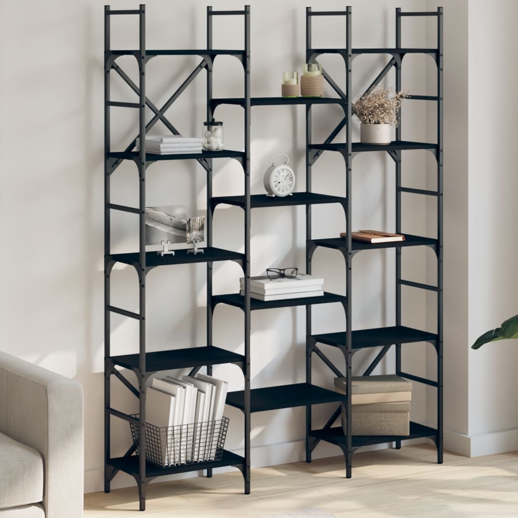 Estantería de madera ingeniería gris Sonoma 155,5x24x166,5 cm