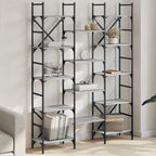Estantería de madera ingeniería gris Sonoma 155,5x24x166,5 cm