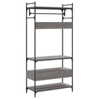 Armario cajones madera ingeniería gris Sonoma 89x39x184,5 cm