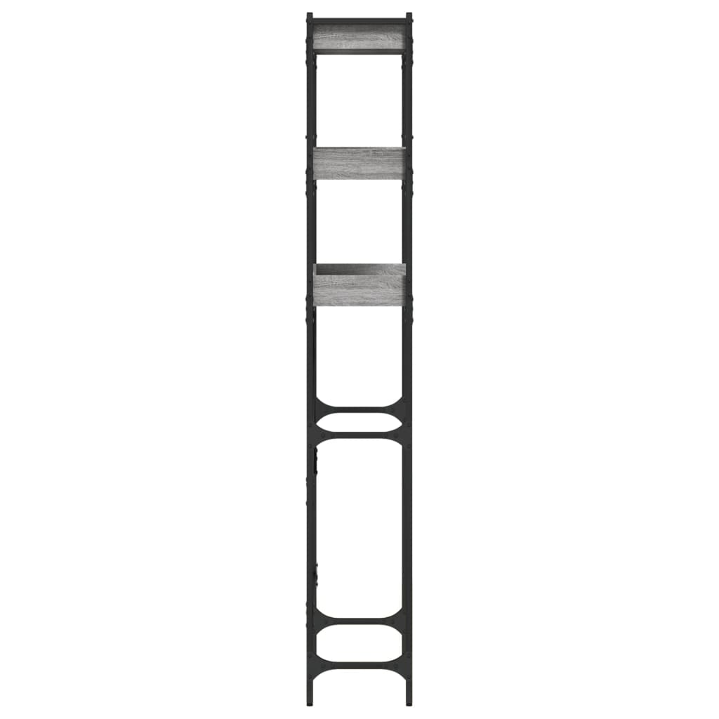 Estantería lavadora madera ingeniería gris Sonoma 67x25x163 cm