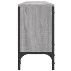 Mueble de TV cajón madera ingeniería gris Sonoma 200x25x44 cm