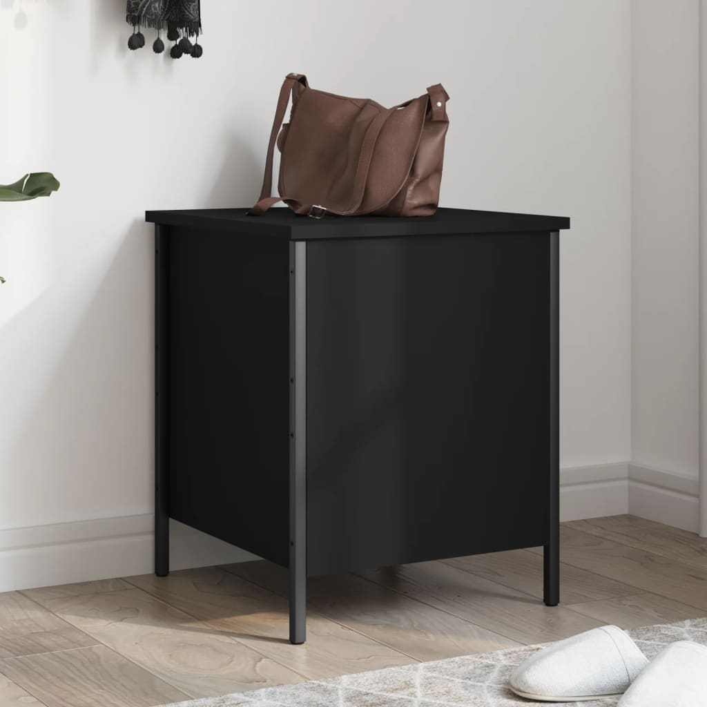 Banco almacenaje madera de ingeniería madera vieja 102x42x45 cm