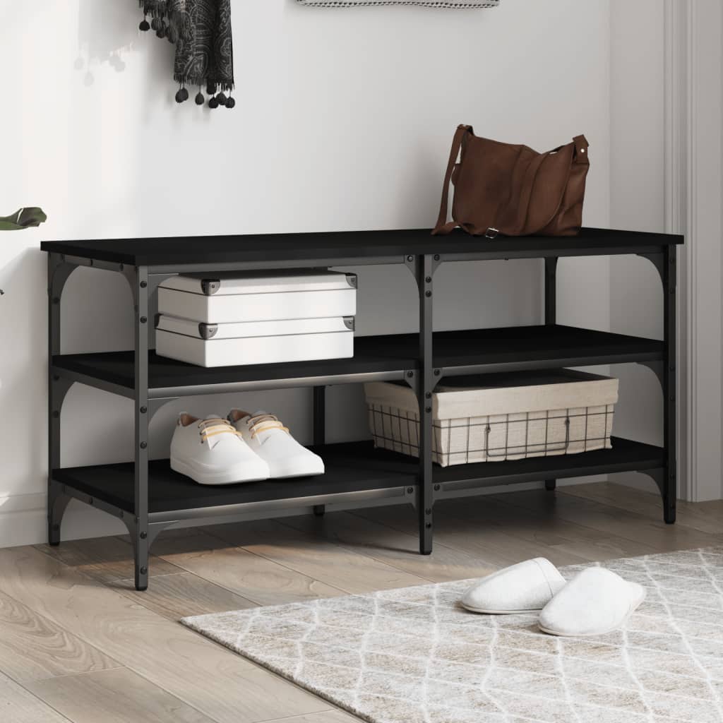 Zapatero con cajón abatible gris Sonoma 82x32x56 cm