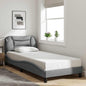 Cama sem colchão madeira maciça pinho castanho cera 80x200 cm