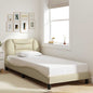 Cama sem colchão madeira maciça pinho castanho cera 80x200 cm