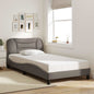 Cama sem colchão madeira maciça pinho castanho cera 80x200 cm