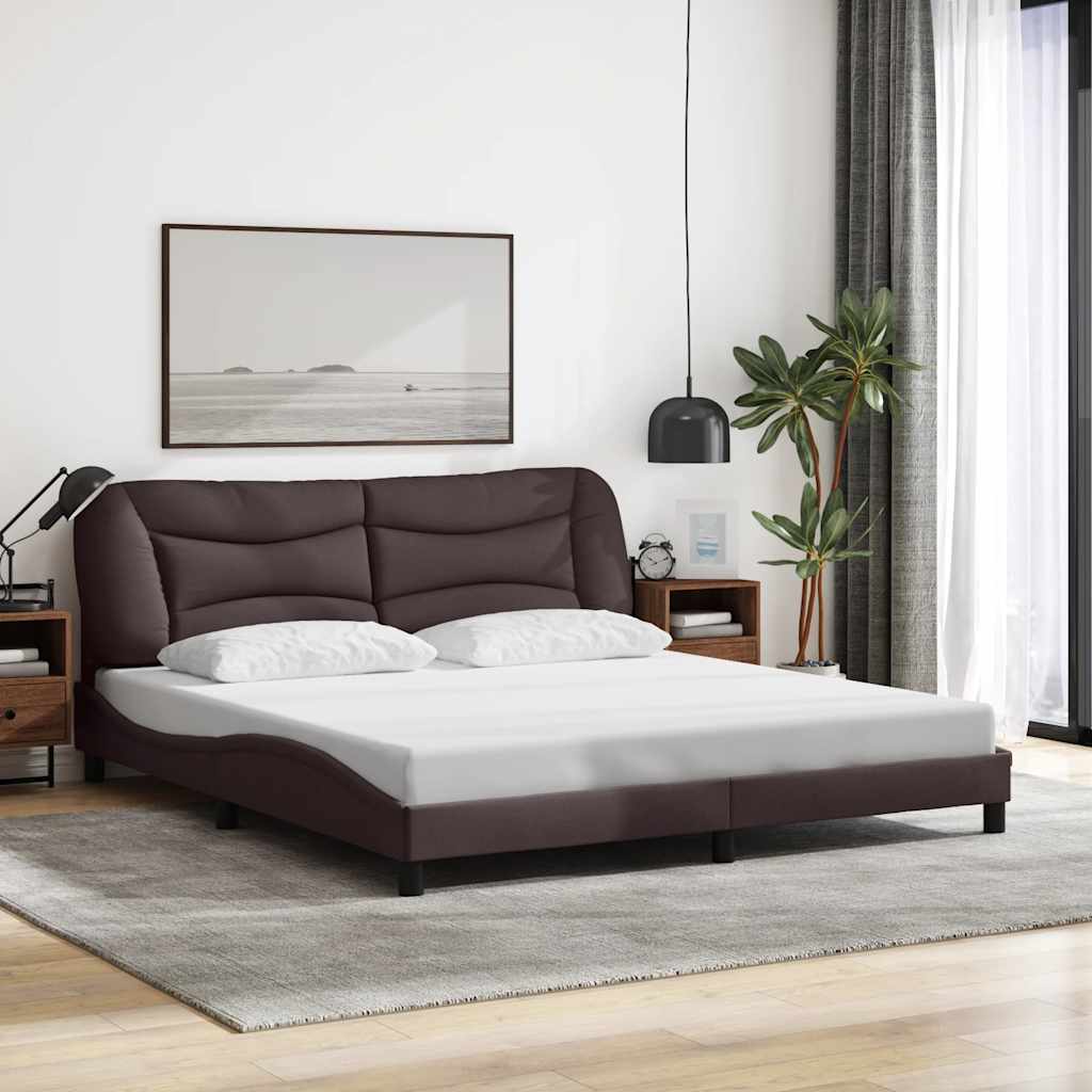 Cama sin colchón madera maciza pino marrón cera 80x200 cm