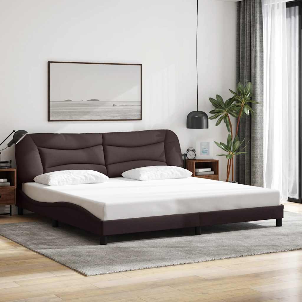 Cama sin colchón madera maciza pino marrón cera 80x200 cm