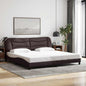 Cama sem colchão madeira maciça pinho castanho cera 80x200 cm