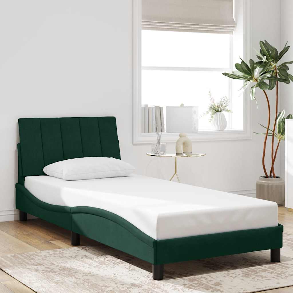 Cama sin colchón madera maciza pino marrón cera 80x200 cm