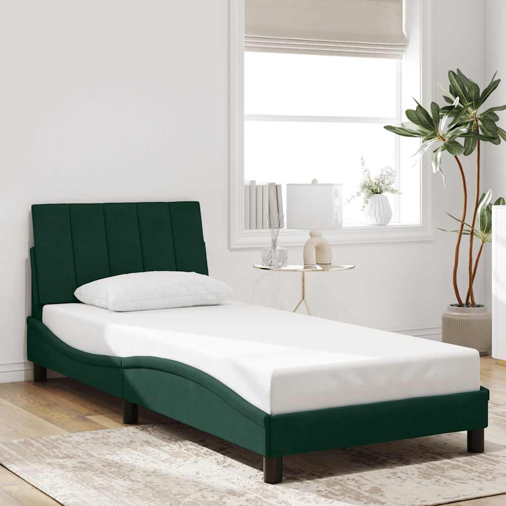 Cama sin colchón madera maciza pino marrón cera 80x200 cm