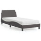 Cama con colchón azul terciopelo 120x200 cm