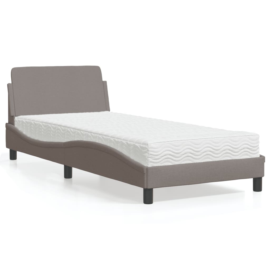 Cama con colchón azul terciopelo 120x200 cm