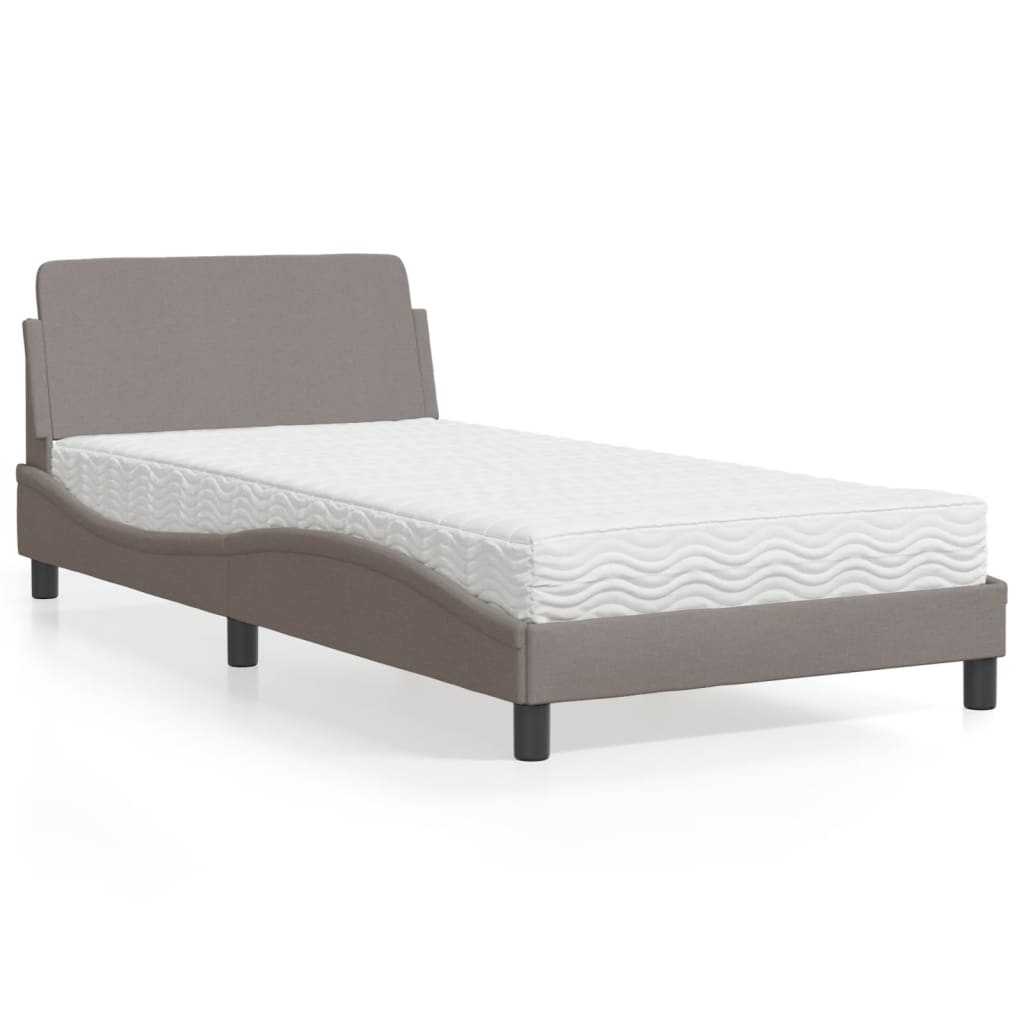 Cama con colchón azul terciopelo 120x200 cm
