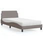 Cama con colchón azul terciopelo 120x200 cm