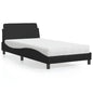 Cama con colchón de tela color crema 180x200 cm