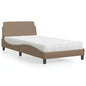 Cama con colchón azul terciopelo 120x200 cm
