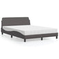 Cama con colchón de tela color crema 180x200 cm