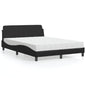 Cama con colchón de tela color crema 180x200 cm