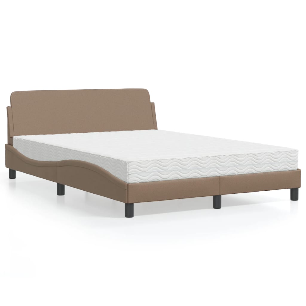 Cama con colchón azul terciopelo 120x200 cm