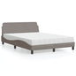 Cama com colchão de tecido cor creme 180x200 cm