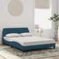 Cama com colchão de tecido cor creme 180x200 cm