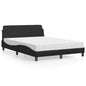 Cama con colchón de tela color crema 180x200 cm