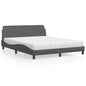 Cama con colchón de tela color crema 180x200 cm