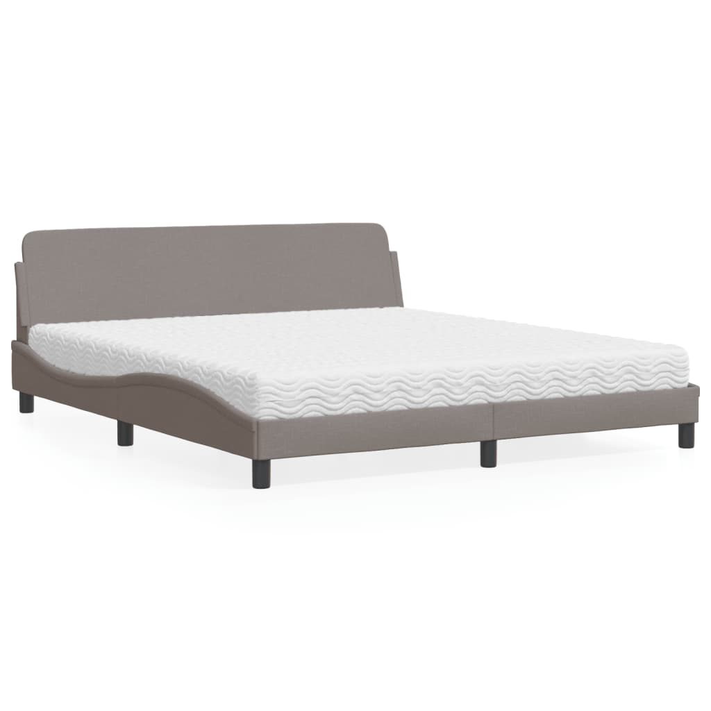 Cama con colchón azul terciopelo 120x200 cm