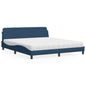 Cama con colchón de tela color crema 180x200 cm