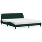 Cama com colchão de tecido cor creme 180x200 cm