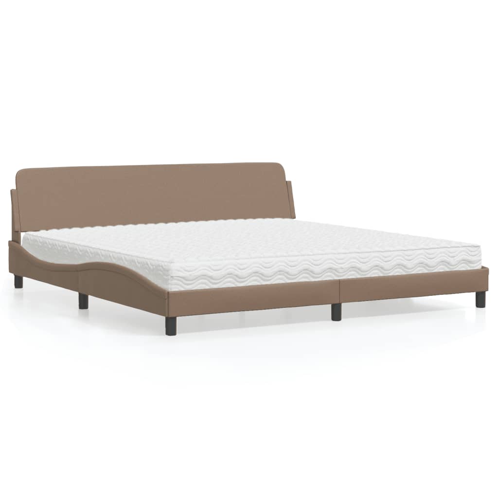 Cama con colchón azul terciopelo 120x200 cm