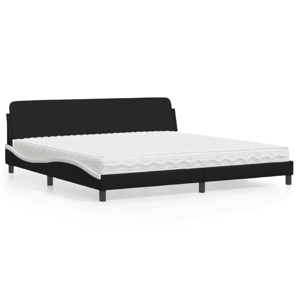 Cama con colchón azul terciopelo 120x200 cm