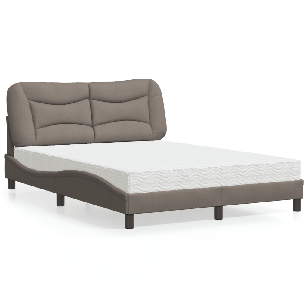 Cama con colchón azul terciopelo 120x200 cm