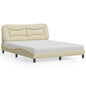 Cama com colchão azul aveludado 120x200 cm