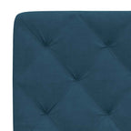Cama con colchón azul terciopelo 120x200 cm