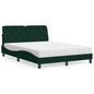 Cama com colchão azul aveludado 120x200 cm