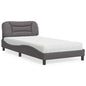 Cama com colchão azul aveludado 120x200 cm