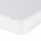 Cama Viana con colchón cuero sintético blanco 120x200 cm