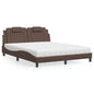 Viana bed with white faux leather mattress 120x200 cm