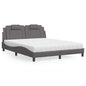 Viana bed with white faux leather mattress 120x200 cm