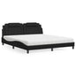 Viana bed with white faux leather mattress 120x200 cm