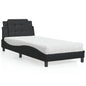 Estructura de cama sin colchón Zadar cuero sintético blanco 100x200 cm