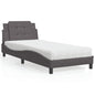 Estructura de cama sin colchón Zadar cuero sintético blanco y negro 100x200 cm