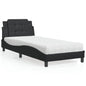 Estructura de cama sin colchón Zadar cuero sintético blanco 100x200 cm