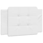Estructura de cama sin colchón Zadar cuero sintético blanco 100x200 cm