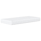 Estructura de cama sin colchón Zadar cuero sintético blanco 100x200 cm