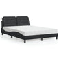 Estructura de cama sin colchón Zadar cuero sintético blanco 100x200 cm
