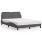 Estructura de cama sin colchón Zadar cuero sintético blanco y negro 100x200 cm