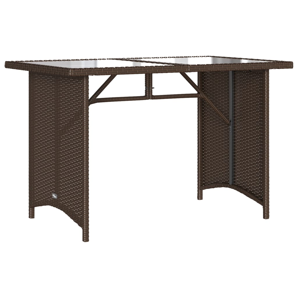 Set sofás de jardín 6 piezas y cojines ratán sintético marrón